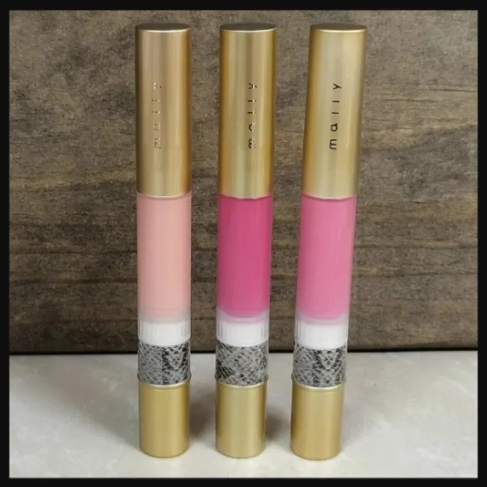 Mally High Shine Liquid Lipstick Trio pinks NIB